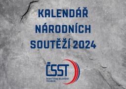 Kalendář národních soutěží 2024