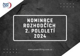 Nominace rozhodčích II. pololetí 2024