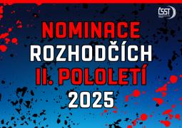 Nominace rozhodčích II. pololetí 2025