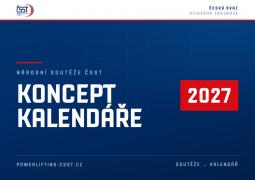 Kalendář národních soutěží 2027 - koncept