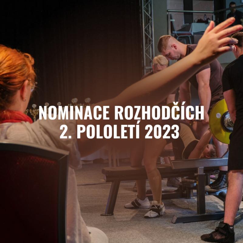 Zveřejněna nominace rozhodčích - 2. pololetí 2023