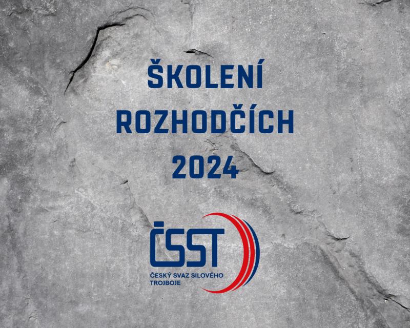 Školení rozhodčích 2024 - informace