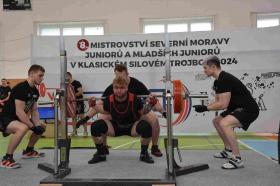 Mistrovství severní Moravy juniorů a mladších juniorů v klasickém silovém trojboji 2024 - fotogalerie