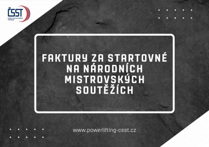 Faktury - národní soutěže