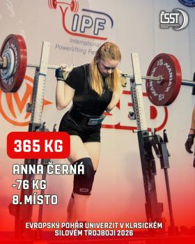 Evropský pohár univerzit v klasickém silovém trojboji 2026 - výsledky