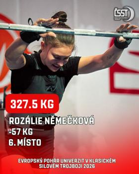 Evropský pohár univerzit v klasickém silovém trojboji 2026 - výsledky