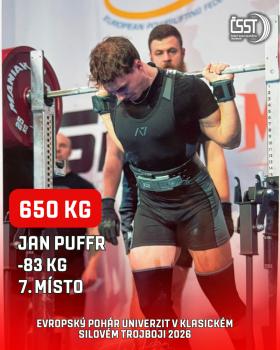 Evropský pohár univerzit v klasickém silovém trojboji 2026 - výsledky