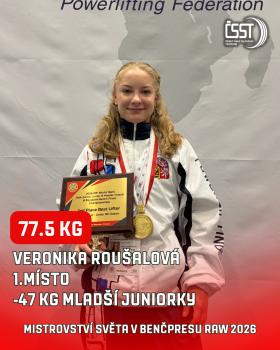 Mistrovství světa v benčpresu a klasickém benčpresu 2026 - výsledky, fotogalerie