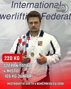 Mistrovství světa v benčpresu a klasickém benčpresu 2026 - výsledky, fotogalerie