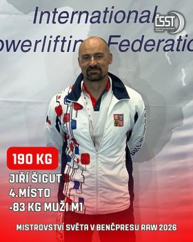 Mistrovství světa v benčpresu a klasickém benčpresu 2026 - výsledky, fotogalerie