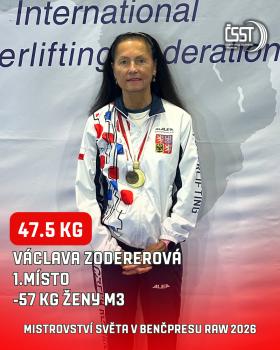 Mistrovství světa v benčpresu a klasickém benčpresu 2026 - výsledky, fotogalerie