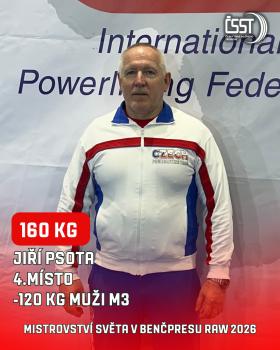 Mistrovství světa v benčpresu a klasickém benčpresu 2026 - výsledky, fotogalerie
