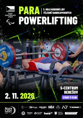 3. kolo národní ligy v para powerliftingu 2026 - pozvánka